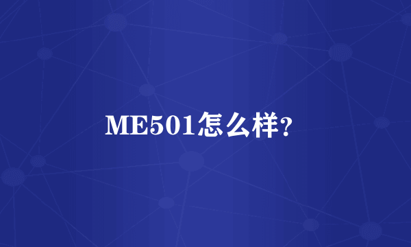 ME501怎么样？