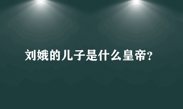 刘娥的儿子是什么皇帝？