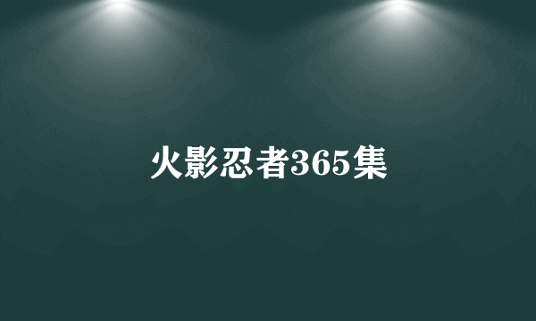 火影忍者365集