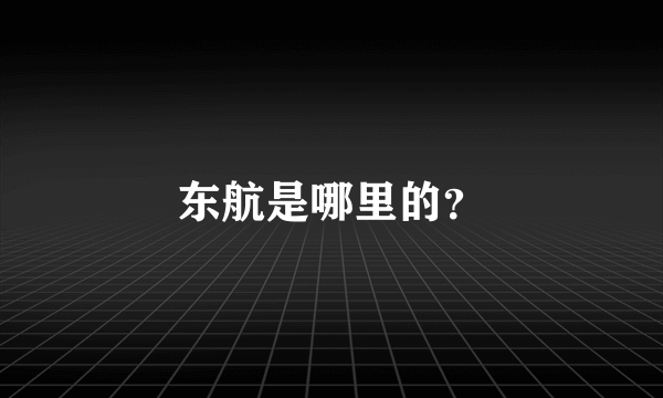 东航是哪里的？