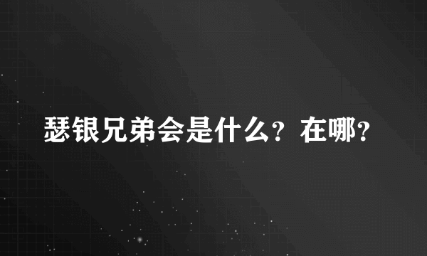 瑟银兄弟会是什么？在哪？