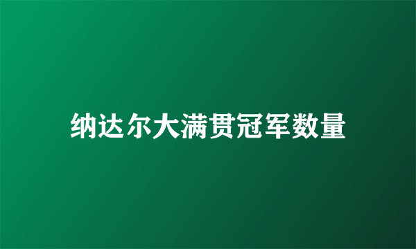 纳达尔大满贯冠军数量