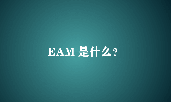 EAM 是什么？