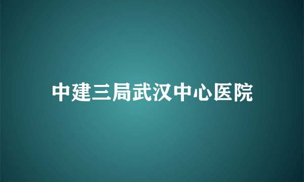 中建三局武汉中心医院