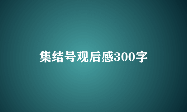 集结号观后感300字