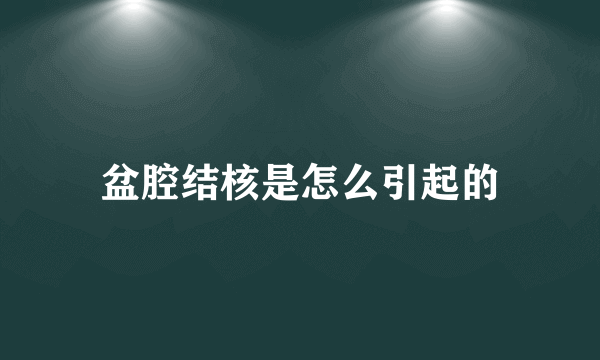 盆腔结核是怎么引起的