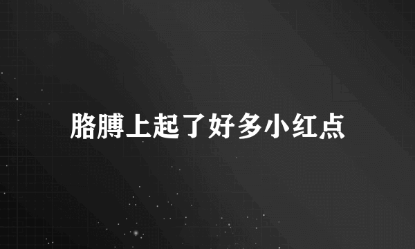 胳膊上起了好多小红点