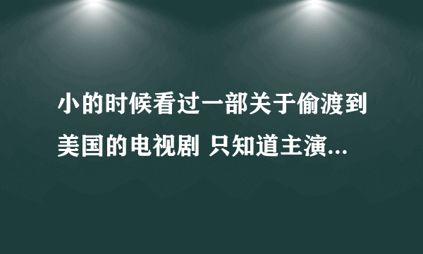 小的时候看过一部关于偷渡到美国的电视剧 只知道主演在电视剧的名字叫映山红,长得很漂亮,后来嫁给黑帮