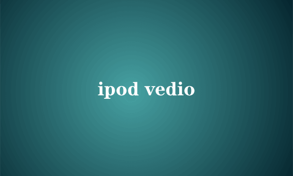 ipod vedio