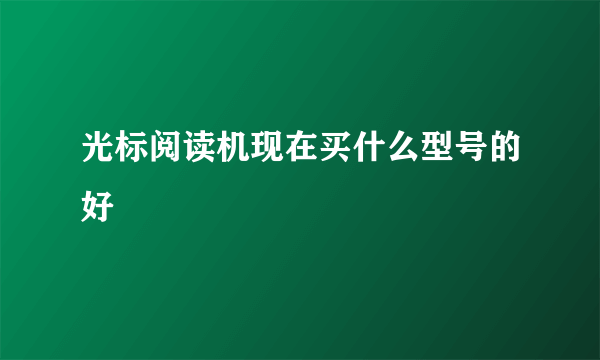 光标阅读机现在买什么型号的好