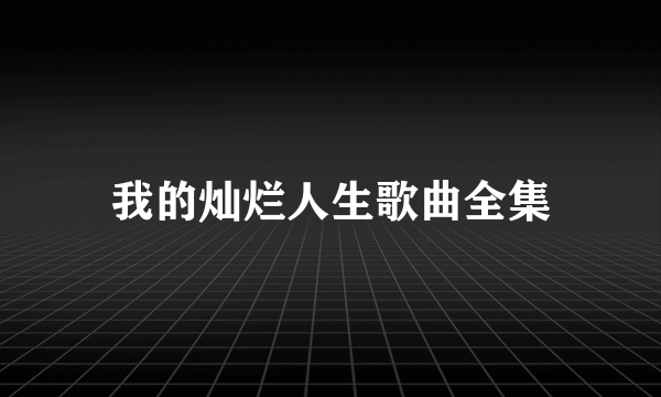 我的灿烂人生歌曲全集