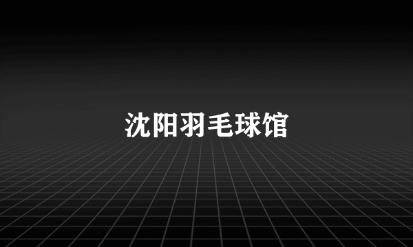 沈阳羽毛球馆