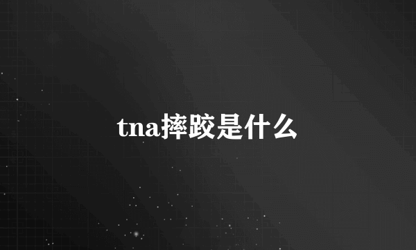 tna摔跤是什么