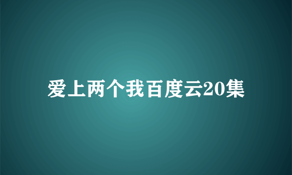 爱上两个我百度云20集