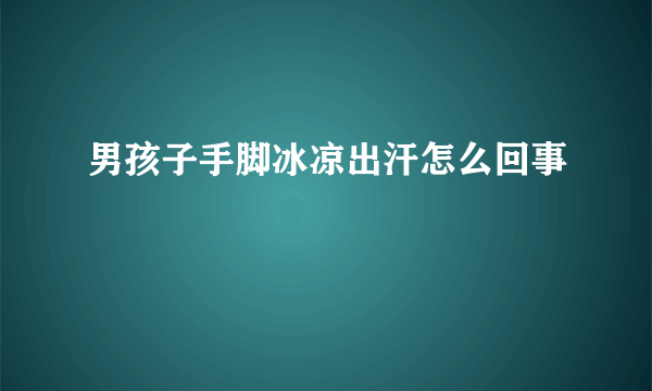 男孩子手脚冰凉出汗怎么回事