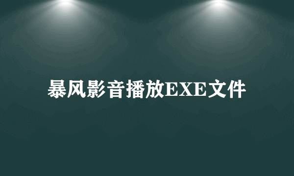 暴风影音播放EXE文件