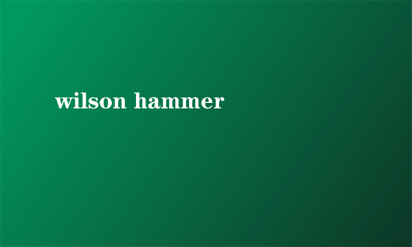 wilson hammer