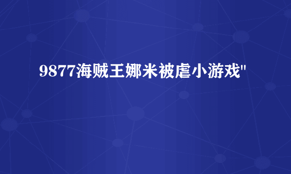 9877海贼王娜米被虐小游戏