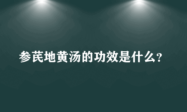 参芪地黄汤的功效是什么？