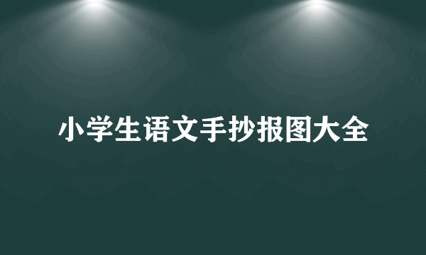 小学生语文手抄报图大全