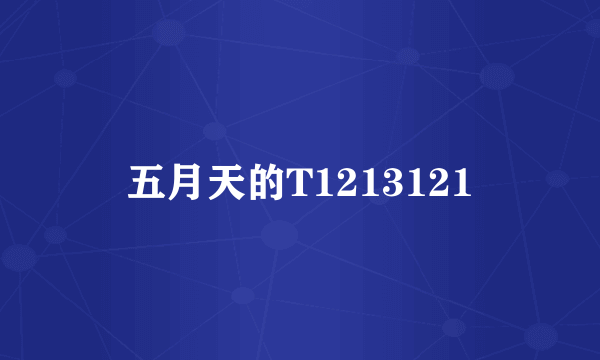 五月天的T1213121