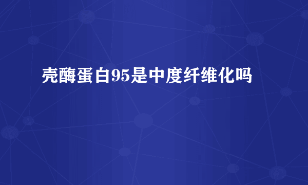 壳酶蛋白95是中度纤维化吗