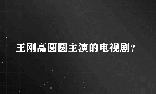 王刚高圆圆主演的电视剧？