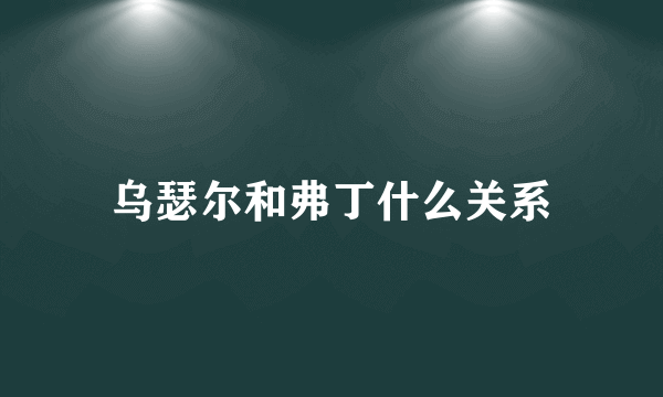 乌瑟尔和弗丁什么关系