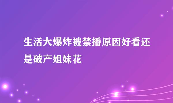 生活大爆炸被禁播原因好看还是破产姐妹花