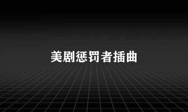 美剧惩罚者插曲