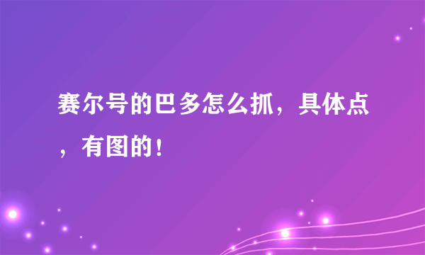 赛尔号的巴多怎么抓，具体点，有图的！