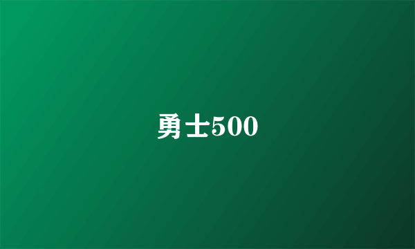 勇士500