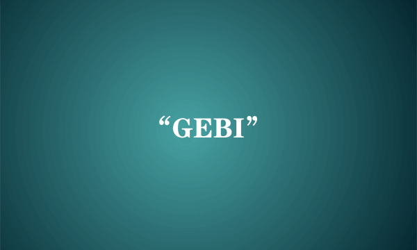 “GEBI”