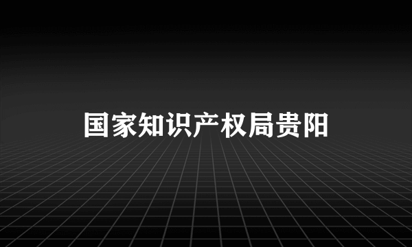 国家知识产权局贵阳